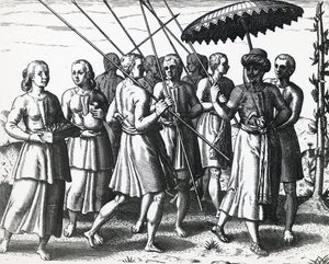 Habitantes de Sumatra, por Theodor de Bry (1528-1598), gravura de Theodore de Bry