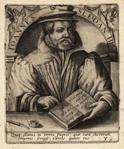 Johannes Sleidan, historiador luxemburguês. de Theodore de Bry