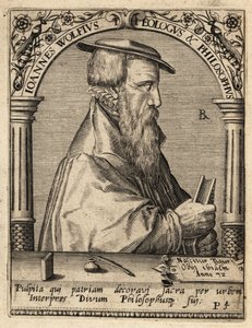Johannes Wolf, c.1521-1572, teólogo suíço reformado. de Theodore de Bry