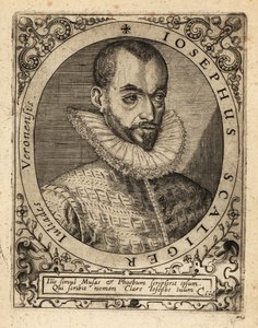 Joseph Justus Scaliger, líder religioso francês. de Theodore de Bry