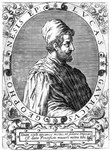 Lucas Gaurico, astrônomo italiano, astrólogo e matemático, século XVI. de Theodore de Bry