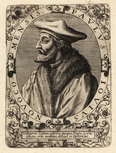 Paolo Giovio, médico italiano. de Theodore de Bry