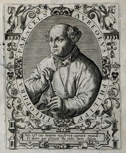 Philippus Theophrastus Aureolus Bombastus von Hohenheim Paracelsus, 1645. de Theodore de Bry