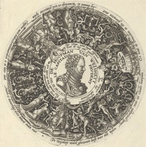 Retrato de Guilherme I de Orange, de uma série de desenhos Tazza, ca. 1588. de Theodore de Bry
