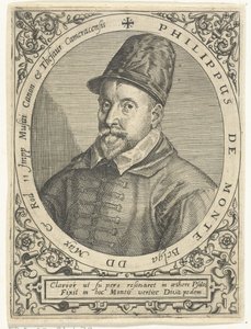 Retrato do compositor Philippe de Monte (1521-1603) de Theodore de Bry