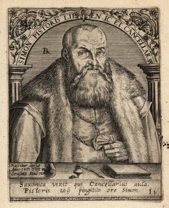 Simon Pistoris, o mais novo, jurista alemão. de Theodore de Bry