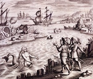 St. John&39;s Harbour, Newfoundland, 1610, de Newe Weld un Americanische Historien, de Johann Ludwig Gottfried, 1631 de Theodore de Bry
