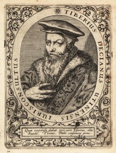 Tiberio Deciani, jurista italiano. de Theodore de Bry