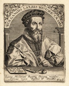 Wolfgang Laz, cartógrafo e historiador austríaco. de Theodore de Bry