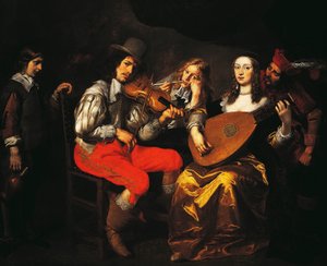 O concerto, por Theodor van Thulden, Circa 1650