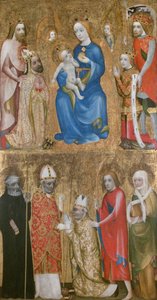 Pintura Votiva do Arcebispo Jan Ocko de Vlasim, ca 1370 de Theodoric of Prague,