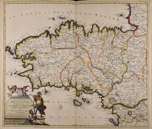 Ducatus Britanniae tabula cum omnibus suis provinciis nova descriptio de Theodorus Danckerts