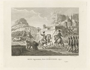 Captura de Mons, 1792 Mons levado, por Dumourier 1792 (título no objeto)