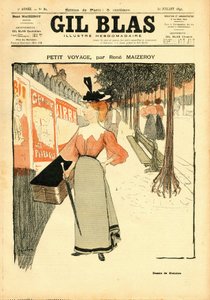 Capa do "Gil Blas". de Théophile Alexandre Steinlen