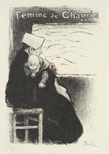 Mulher de tristeza de Théophile Alexandre Steinlen
