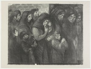 [As viúvas de Courrières] de Théophile Alexandre Steinlen