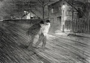 Rua Caulaincourt de Théophile Alexandre Steinlen