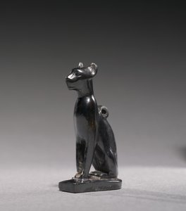 Amuleto de Bastet, c.1069-715 aC (hematita) de Third Intermediate Period Egyptian
