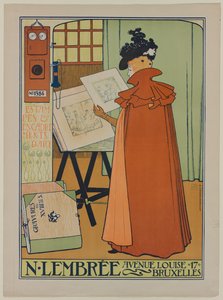 Cartaz para a Galeria Lembrée, 1897.