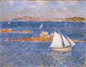 Perto das rochas de Per-Kiridec de Théo van Rysselberghe