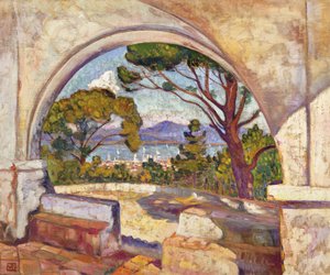 Saint Tropez, vista da capela de St, c.1920
