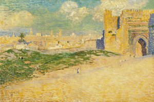 O portão de Mansur em Meknes, Marrocos de Théo van Rysselberghe