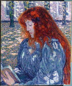 Mulher lendo, 1899 de Théo van Rysselberghe
