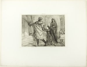 Fora!, placa 7 (ato 3, cena 4) de Otelo de Théodore Chassériau