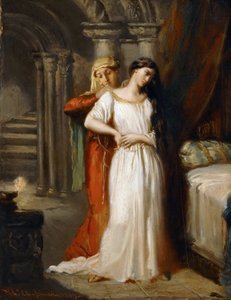 Desdêmona retirando-se para sua cama, 1849. de Théodore Chassériau