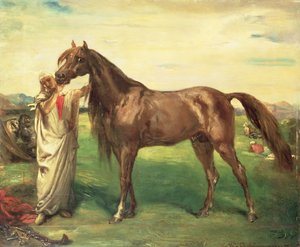 Hadji, um garanhão árabe, 1853 de Théodore Chassériau