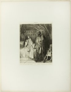 Já rezaste esta noite, Desdémona, prato doze de Otelo de Théodore Chassériau