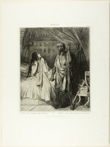 Já rezaste esta noite, Desdémona, prato doze de Otelo de Théodore Chassériau