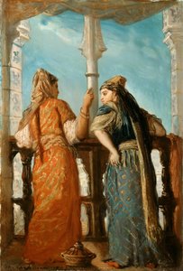 Mulheres judias na varanda, Argel, 1849. de Théodore Chassériau