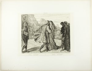 O My Fair Warrior!, placa 5 (ato 2, cena 1) de Otelo de Théodore Chassériau