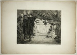 O cão espartano, prato quinze de Otelo de Théodore Chassériau