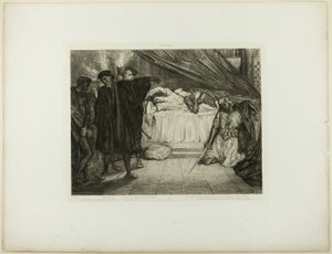 O cão espartano, prato quinze de Otelo de Théodore Chassériau