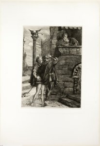 Acorda! que hein! Brabantio! ladrões! ladrões!, prato um de Otelo de Théodore Chassériau