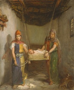 Cena no bairro judeu de Constantino, 1851. de Théodore Chassériau