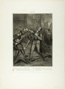 Vilão, Tu Morres, prato dez de Otelo de Théodore Chassériau