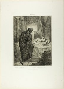 No entanto, ela deve morrer, prato onze de Otelo de Théodore Chassériau