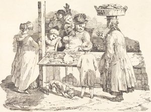 O peixeiro cochilando de Théodore Gericault and Nicolas Toussaint Charlet