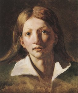 Estudo do retrato de um jovem de Theodore Gericault