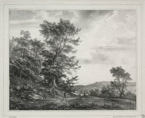 Paisagem com figuras, 1817. de Jean Antoine Theodore Gudin