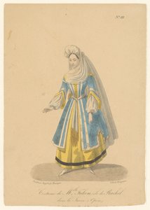 Cornélie Falcon no papel de Rachel na ópera La Juive
Fantasia de Melle. Falcon, rôle de Rachel dans la Juive (Opèra) (título sobre o objecto)
Actores, actrizes e cantores de ópera nos seus papéis (título da série) de Théodore Lejeune