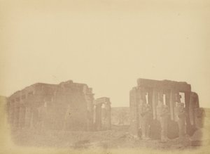 Visão geral do Ramesseum de Théodule Devéria