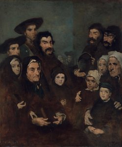 Pescadores bretões e suas famílias, possivelmente ca. 1880-85.