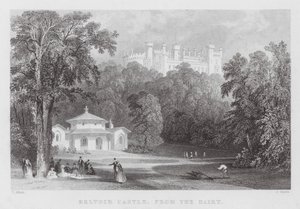 Castelo de Belvoir, da Dairy (gravura) de Thomas (after) Allom