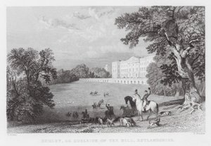 Burley, ou Burleigh on the Hill, Rutlandshire (gravura) de Thomas (after) Allom