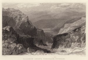Caldron Snout, Teesdale, Durham (gravura) de Thomas (after) Allom