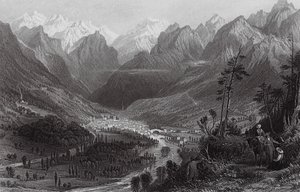 Cauterets, nos Pirinéus (gravura) de Thomas (after) Allom